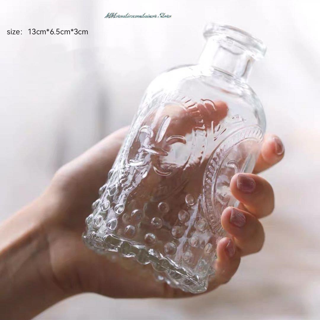 Simple Transparent Glass Small Vase Nordic Decoration Living Room Flower Home