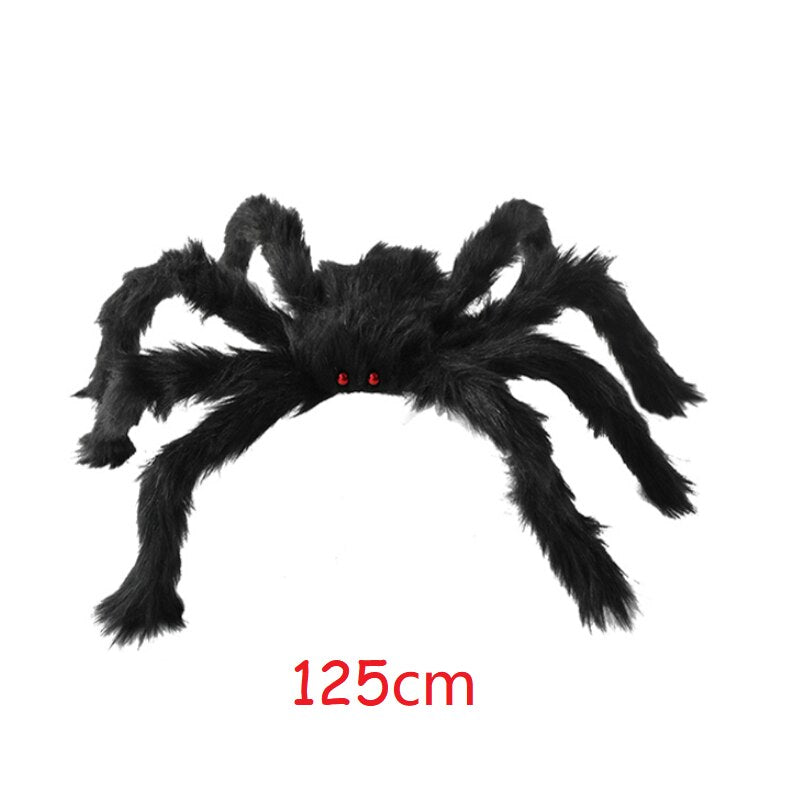 200 cm Halloween Hanging Decoration Horror Giant SPIDER Decor House Haunted Outdoor Yard Halloween Spider Decor for Home Party