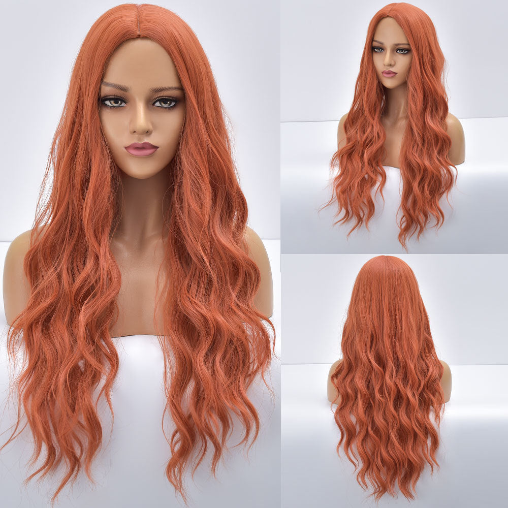 Blonde Body Wave Synthetic Wigs For Women Long Wave White Lolita Cosplay Party Natural Heat Resistant Hair