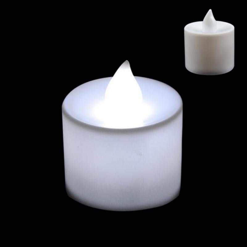 Flameless LED Lights Candles Battery Powered Coloful Flickering Romantic party Home Decor