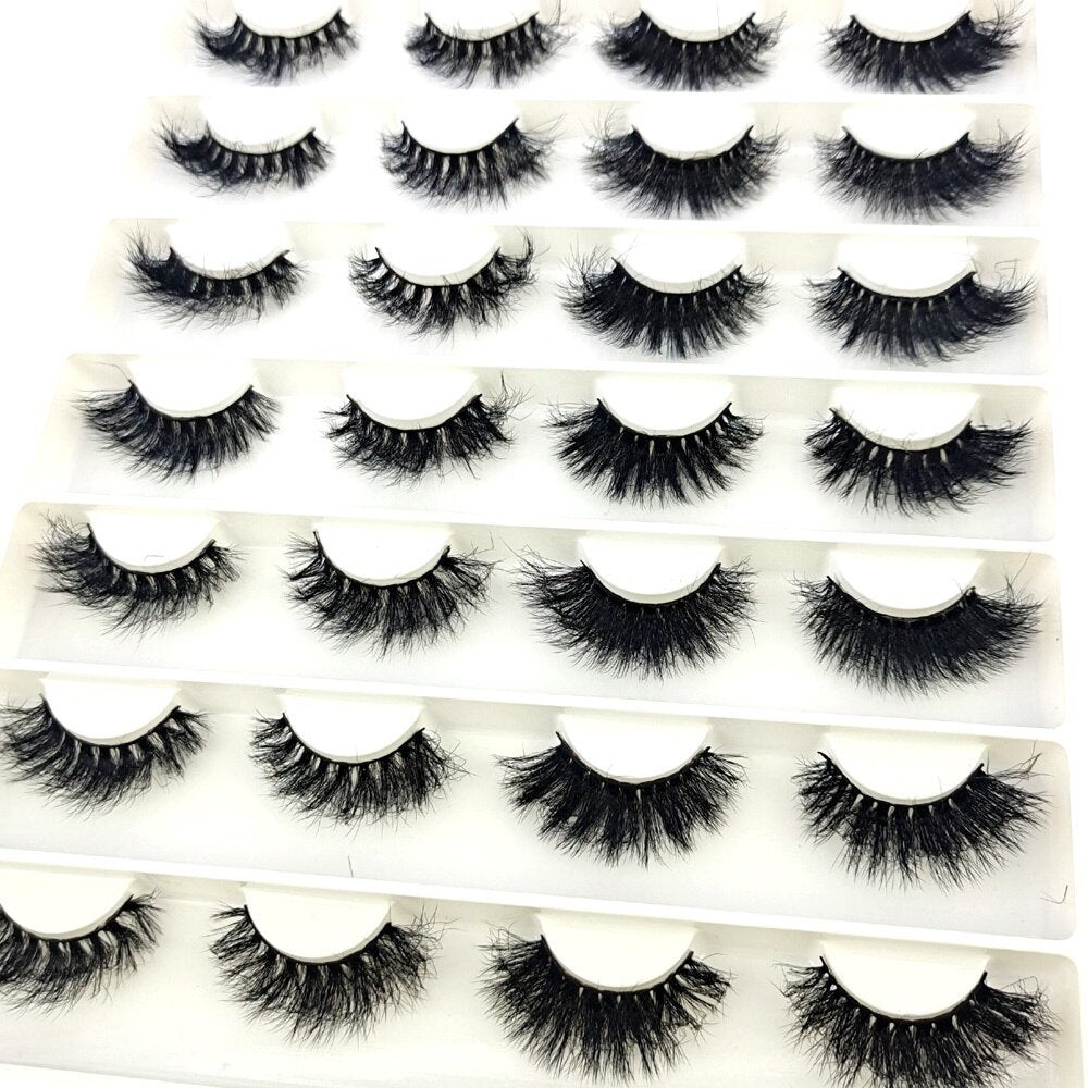 Eyelashes 14Pairs mix 5D Mink Lashes Natural False Eyelashes HandMade Eye Lashes 3D Mink Eyelashes