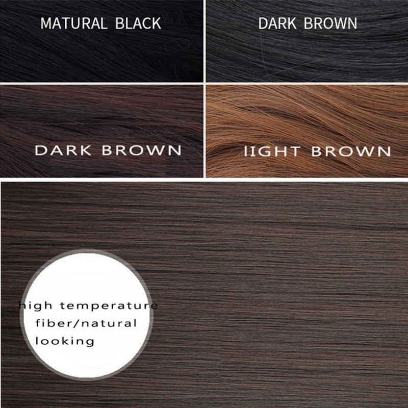 Synthetic Hair Fringe Clip Bangs Straight Fake Hair Piece High Temperature Fiber Wig Bangs Clip on Hair Extension