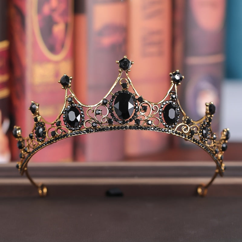 Wedding Hair Accessories Baroque Rhinestone Crystal Crown Tiara Wedding Crown Headdress Party Bridal Hair Jewelry Tiaras
