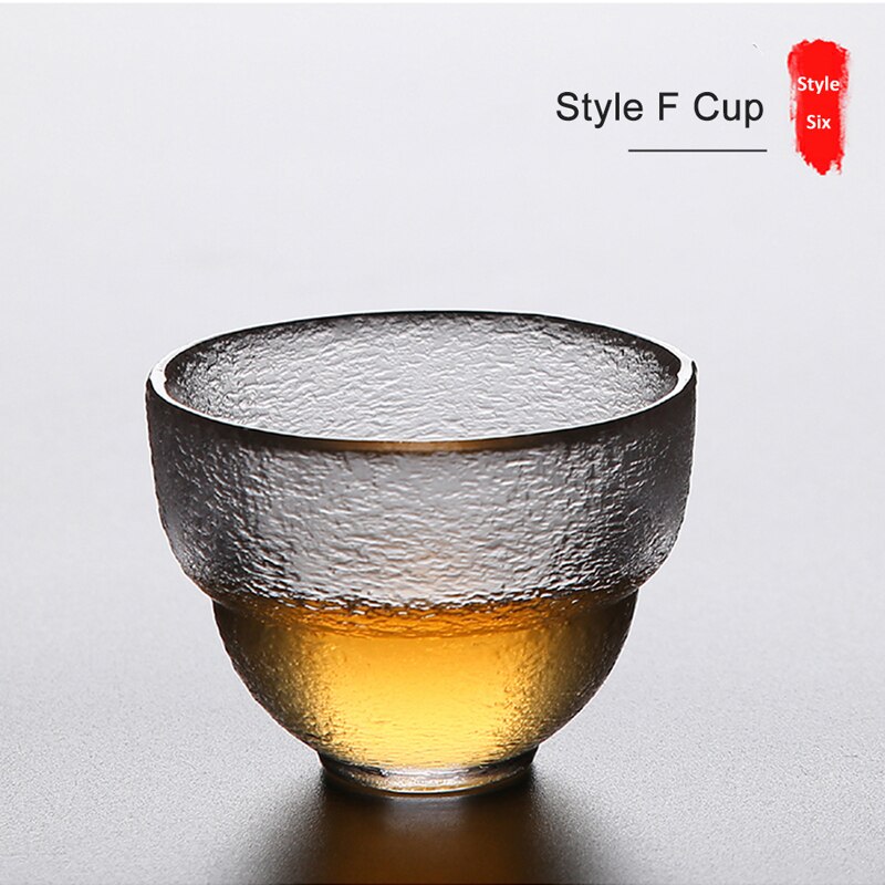 Japanese Style Fine Glass Cup Kung Fu Tea Cup Made Of Heat-resistant Glass 2021 New Hot Sale Office Kitchen Accessories