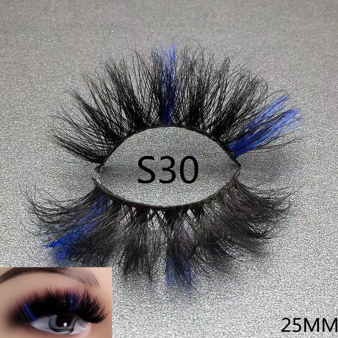 3D Mixed Color Mink Lashes Beauty Natural Individual Eyelashes Fluffy Lash Extension mix pink blue dramatic lash
