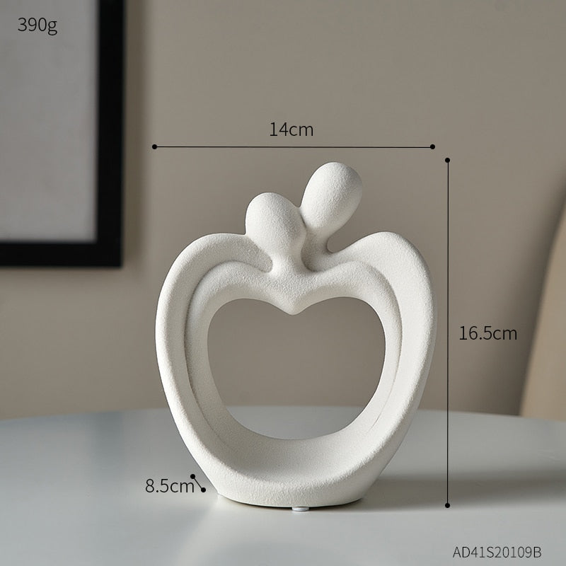 Abstract Sculpture Figurines for Interior Home Decoration Accessories Modern Decorative Figures House Decoration Office Decor