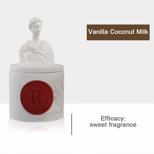 Scented Candle Household Decorative Unique Statue Scented Jar Candle Gift, 12.5 oz