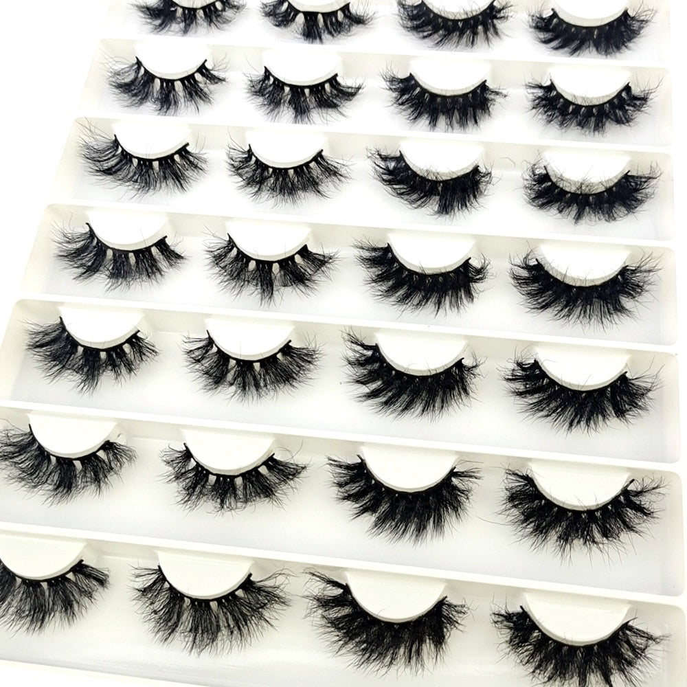 Eyelashes 14Pairs mix 5D Mink Lashes Natural False Eyelashes HandMade Eye Lashes 3D Mink Eyelashes