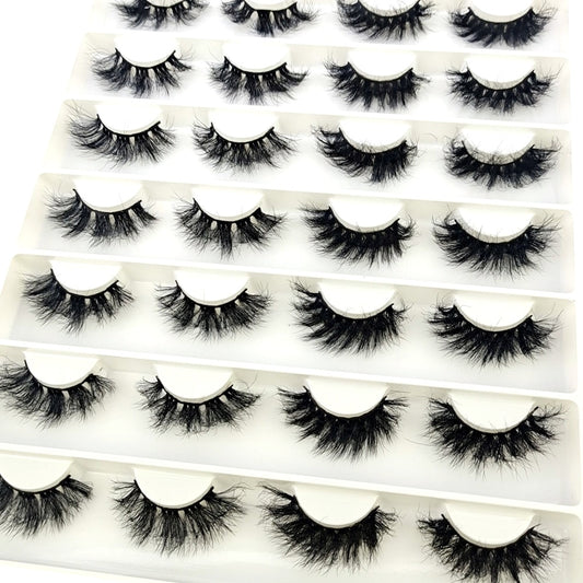 Eyelashes 14Pairs mix 5D Mink Lashes Natural False Eyelashes HandMade Eye Lashes 3D Mink Eyelashes