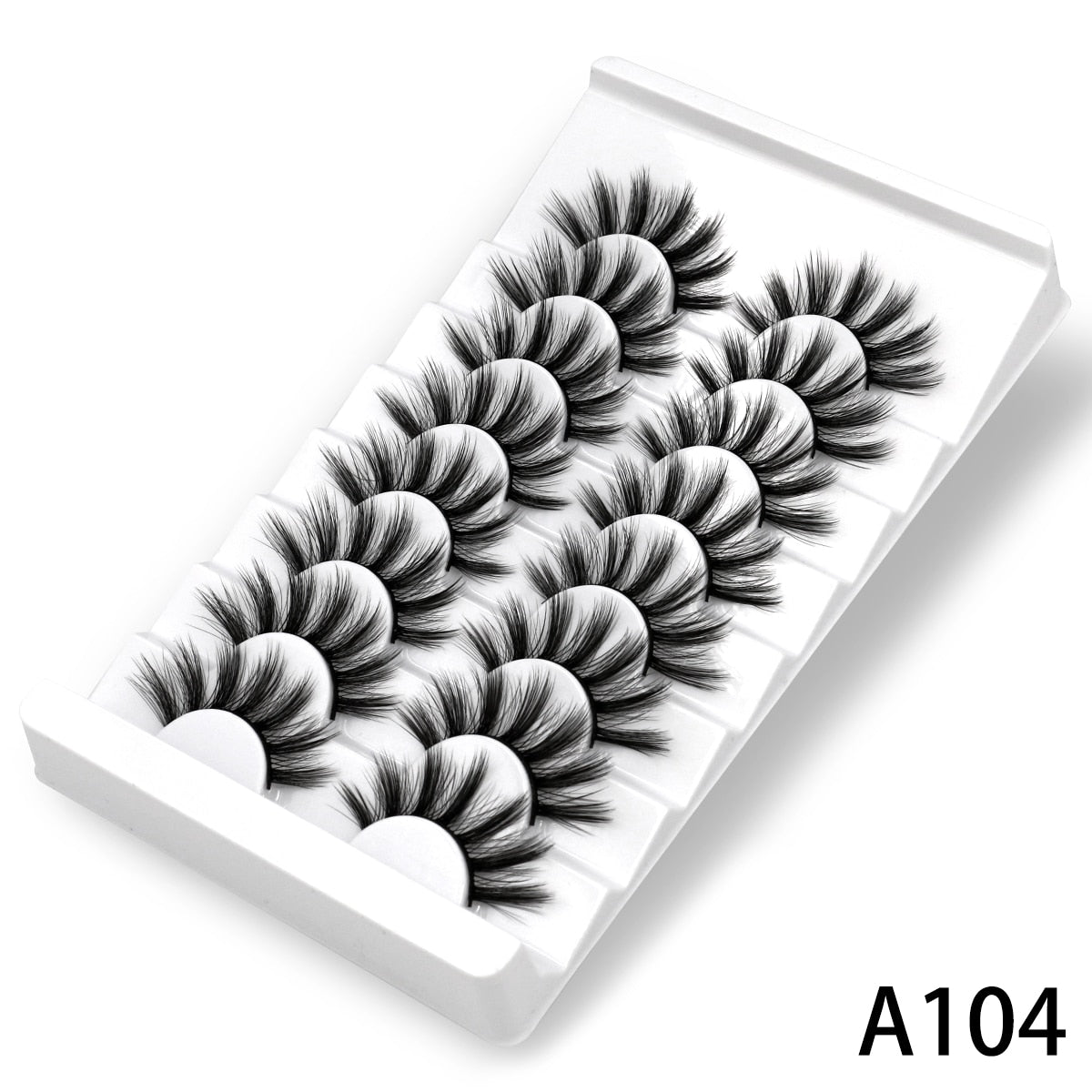 3D Mink Lashes 5/8 Pairs Natural False Eyelashes Fluffy Soft Wispy Volume Dramatic Long Cross Eyelash