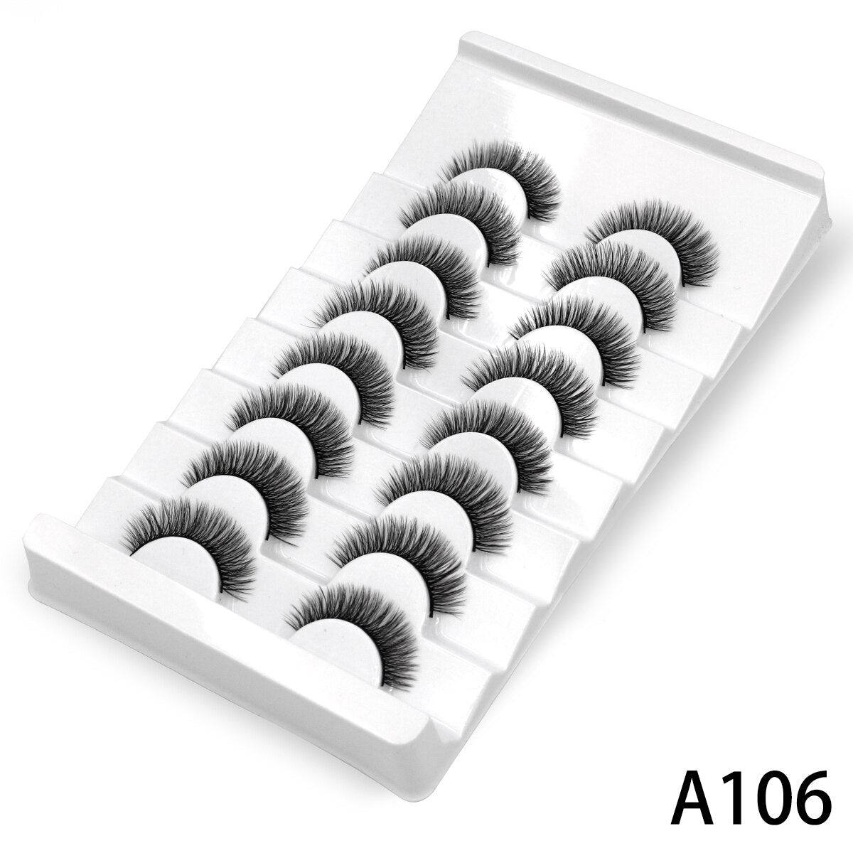 3D Mink Lashes 5/8 Pairs Natural False Eyelashes Fluffy Soft Wispy Volume Dramatic Long Cross Eyelash