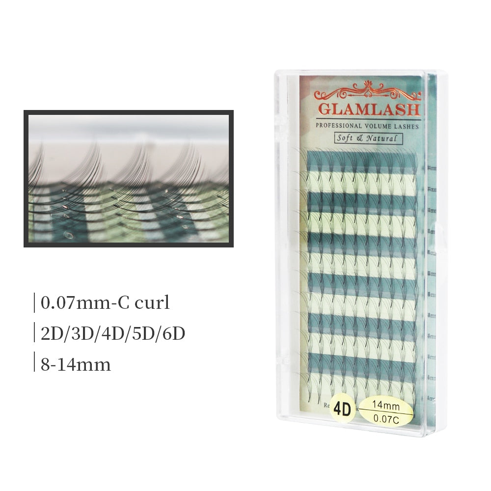 2D 3D 4D 5D 6D premade fans false eyelashes extension russian volume lashes faux mink individual lash extensions cilia