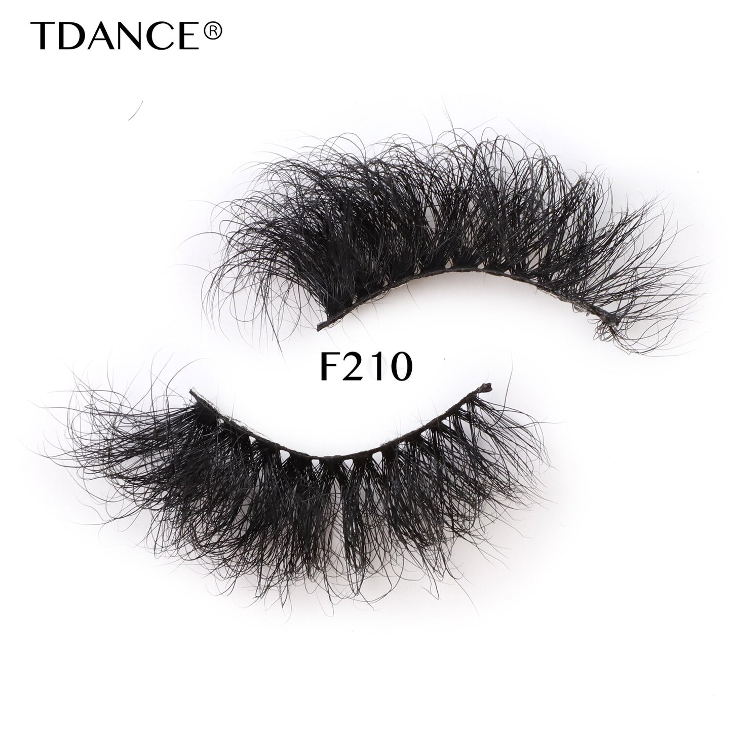 25mm Real Mink Hair Lashes Messy Fluffy Lash Soft Natural Eyelashes 1 Pair Long Crisscross Strip Makeup Beauty Eyelash