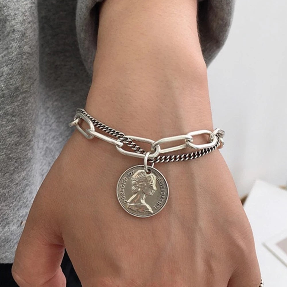 4Pcs/Set Geometric Crystal Charm Bracelets for Women Leaf Bangles Bracelets Set Wrist Chain Boho Bracelet