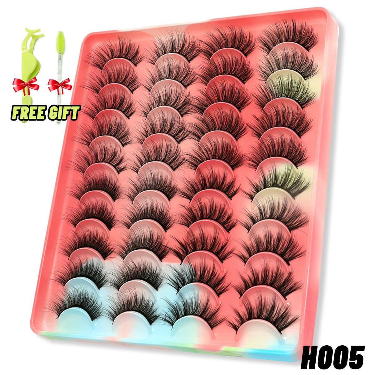 Eyelashes 3D Mink Lashes Fluffy Soft Wispy Natural Cross Eyelash Extension Reusable Lashes Mink False Eyelashes