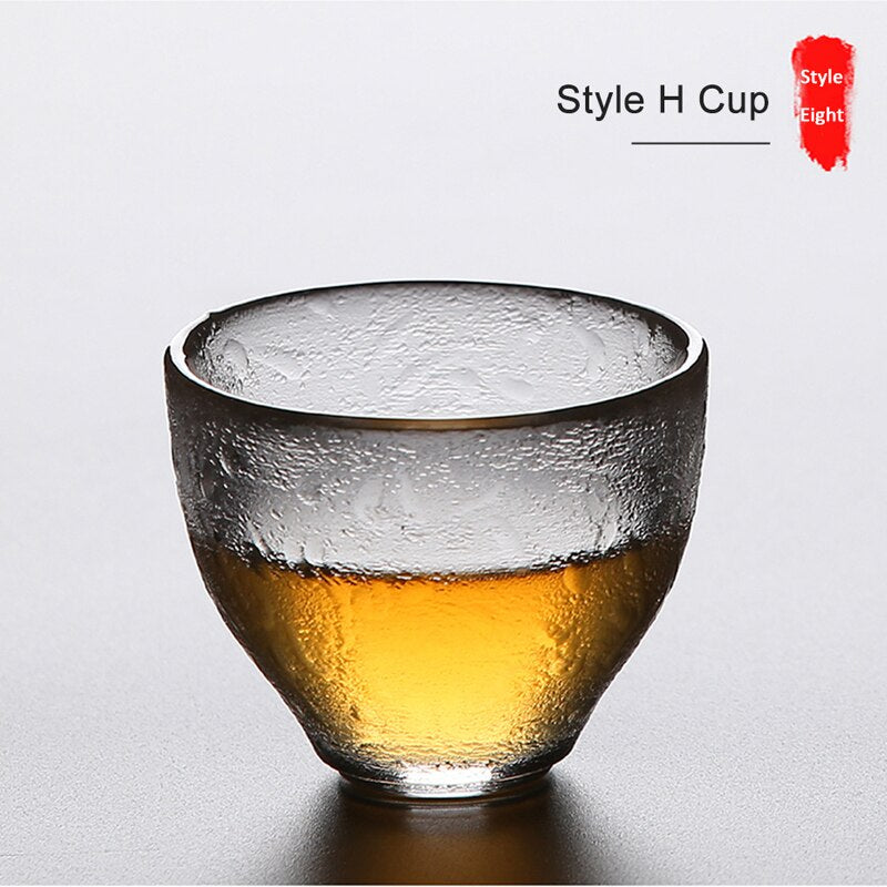 Japanese Style Fine Glass Cup Kung Fu Tea Cup Made Of Heat-resistant Glass 2021 New Hot Sale Office Kitchen Accessories