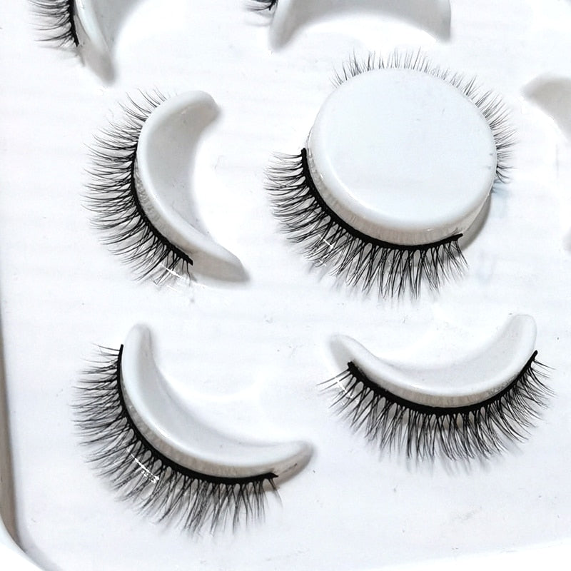 5 pairs natural false eyelashes fake lashes long makeup 3d mink lashes eyelash extension mink eyelashes for beauty