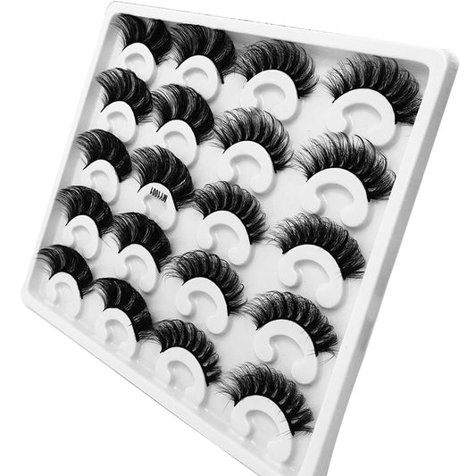 100Pair 5D Mink Eyelashes Long Lasting Mink Lashes Natural Dramatic Volume Eyelashes Extension Thick Long 3D False Eyelashes