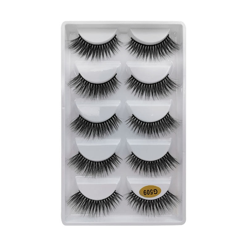 3/5/10 Pair 3D Mink Lashes Natural Eyelash Dramatic False Eyelashes Faux Cils Makeup Fake Eyelash Extension