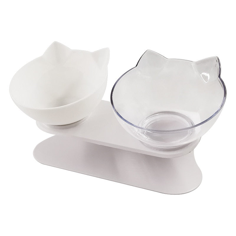 Non-slip Cat Bowls Double Pet Bowls With Raised Stand Pet Food Water Bowls For Cats Feeders