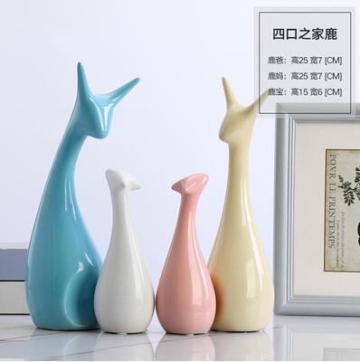 Simple Modern Ceramic Figurines Livingroom Ornament Home Furnishing Decoration Crafts Office Ceramic