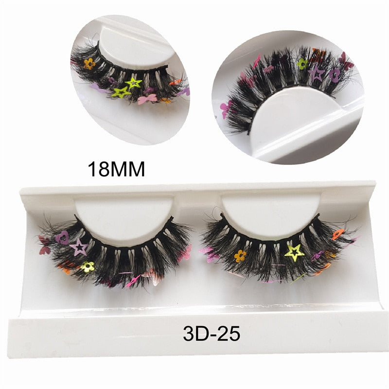 Faux Mink 25mm Lashes With Butterflys On Them Full Strip 14/16/18mm Cosmetics Makeup Charming False Eyelashes Butterfly Lash