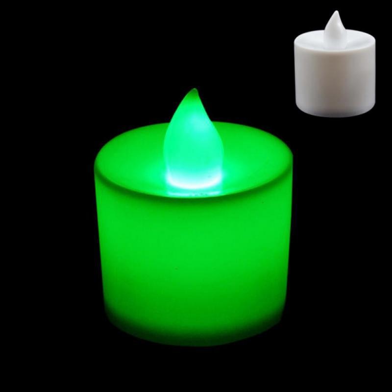 Flameless LED Lights Candles Battery Powered Coloful Flickering Romantic party Home Decor
