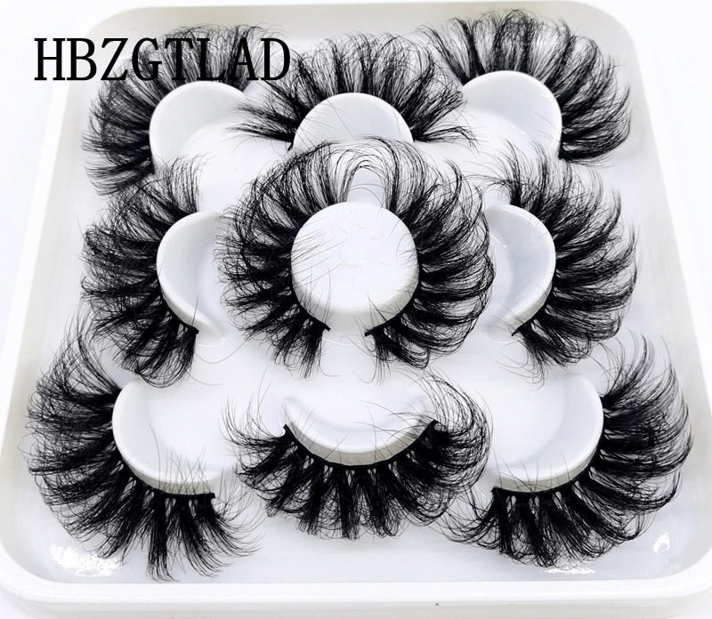 5 pairs natural false eyelashes fake lashes long makeup 3d mink lashes eyelash extension mink eyelashes for beauty