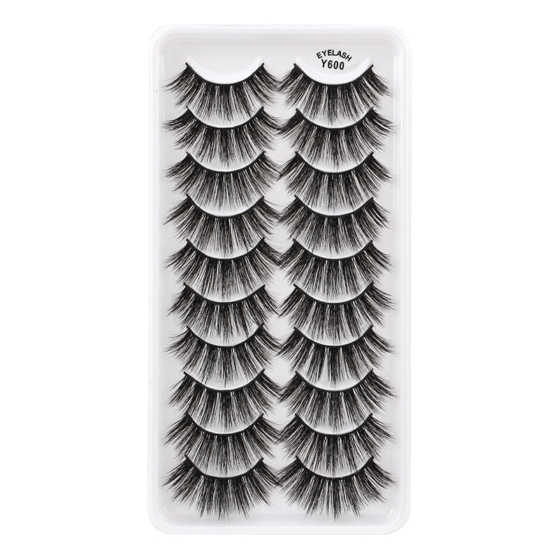 3/5/10 Pair 3D Mink Lashes Natural Eyelash Dramatic False Eyelashes Faux Cils Makeup Fake Eyelash Extension