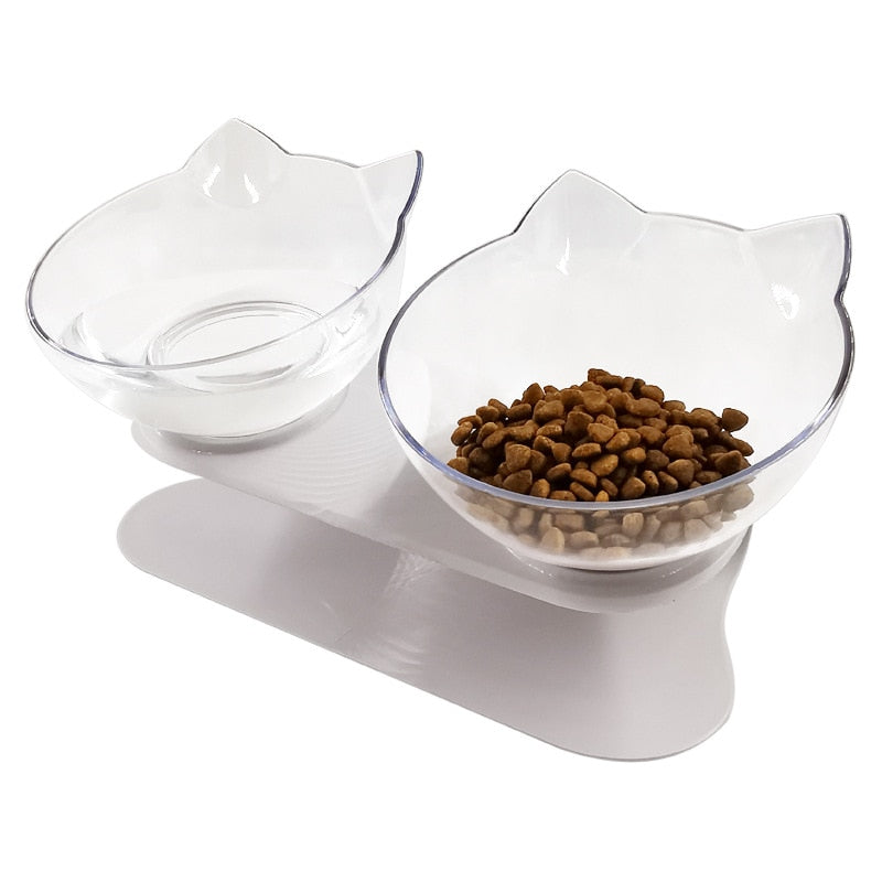 Non-slip Cat Bowls Double Pet Bowls With Raised Stand Pet Food Water Bowls For Cats Feeders