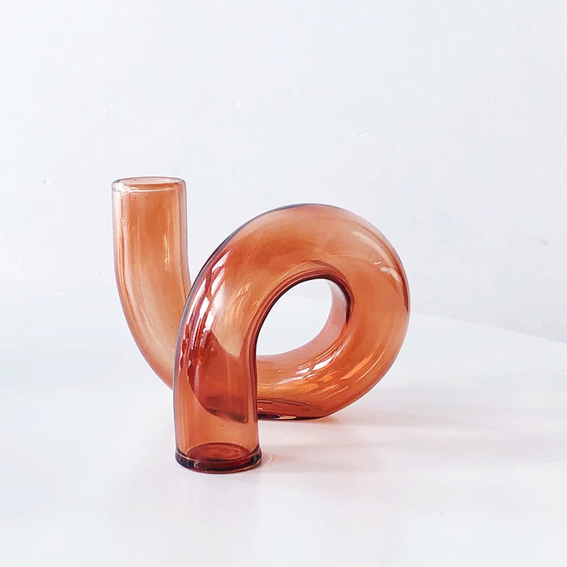Glass Vase Potted Decoration Nordic Decorative Vase Hydroponic Container Flower Table Vase