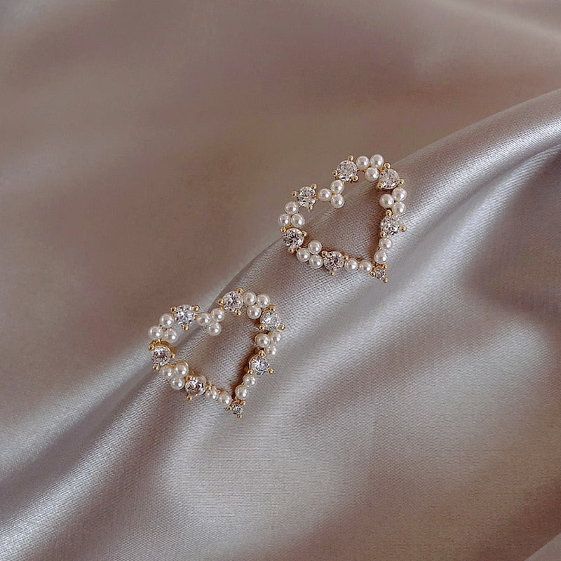 Geometric Pearl Earring Classic Pineapple Pearl Stud Earrings Earrings Jewelry