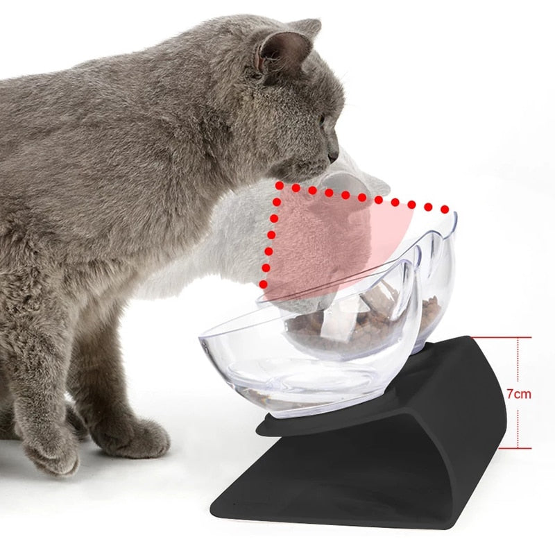 Non-slip Cat Bowls Double Pet Bowls With Raised Stand Pet Food Water Bowls For Cats Feeders