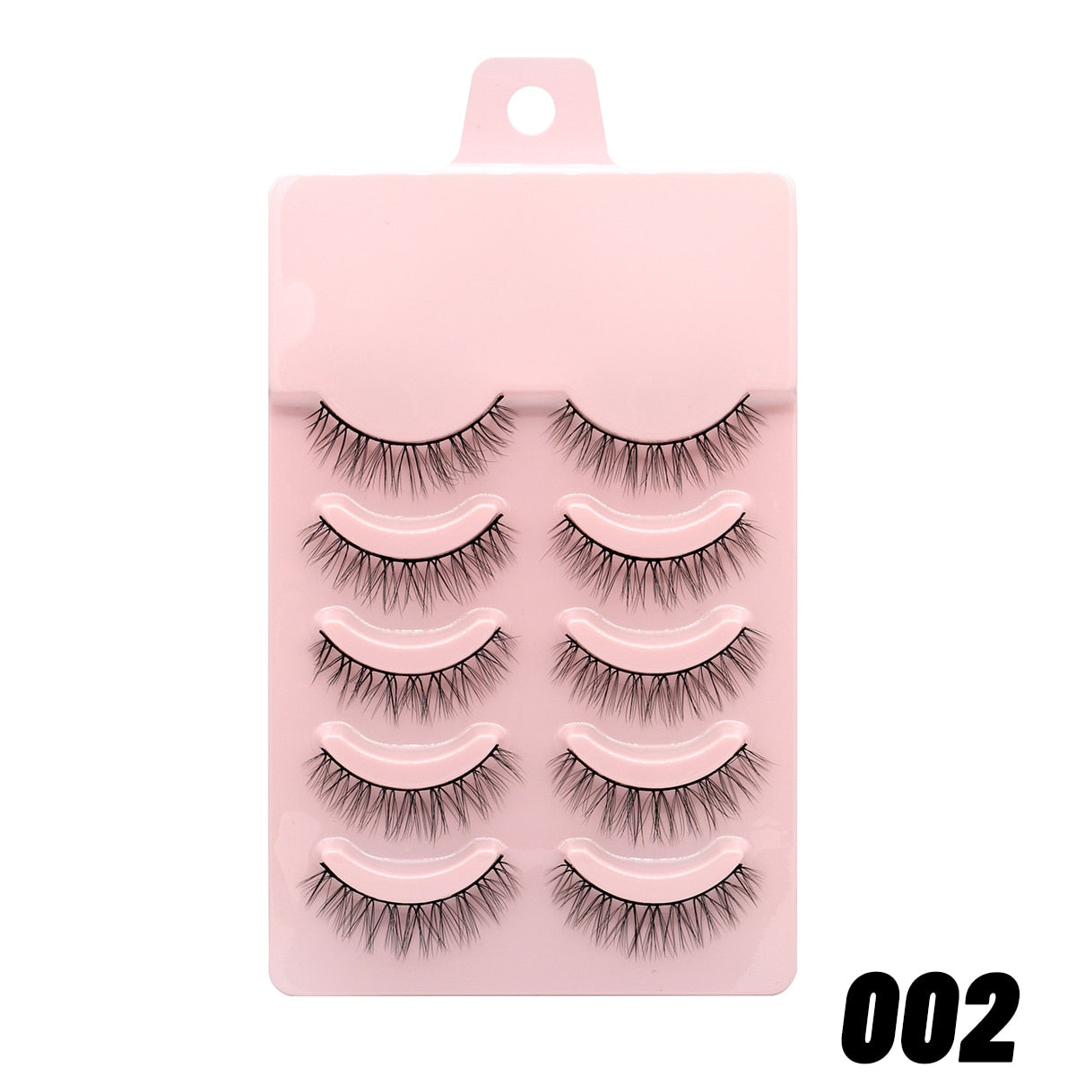 2/5 Pairs 3D Faux Mink Lashes Natural False Eyelashes Fluffy Soft Wispy Volume Cross Manga Lashes MaKeup
