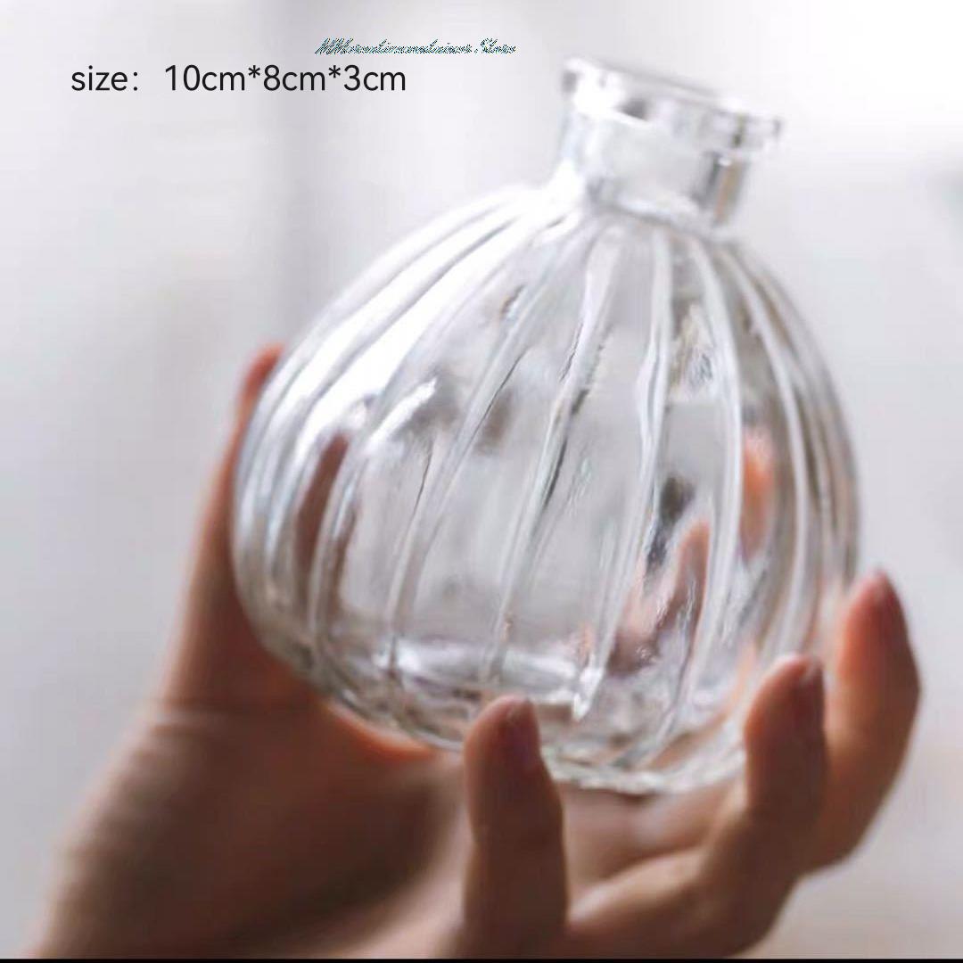 Simple Transparent Glass Small Vase Nordic Decoration Living Room Flower Home