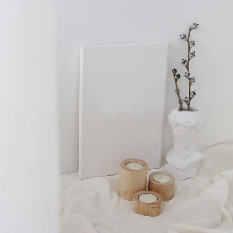 Wood Candle Holders For Home Decor Wedding Candelabra Modern Candlestick Holder