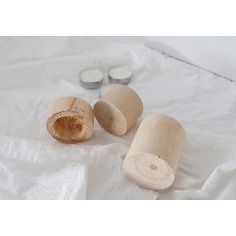 Wood Candle Holders For Home Decor Wedding Candelabra Modern Candlestick Holder