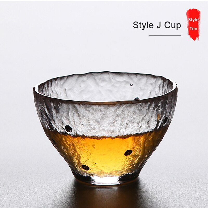 Japanese Style Fine Glass Cup Kung Fu Tea Cup Made Of Heat-resistant Glass 2021 New Hot Sale Office Kitchen Accessories