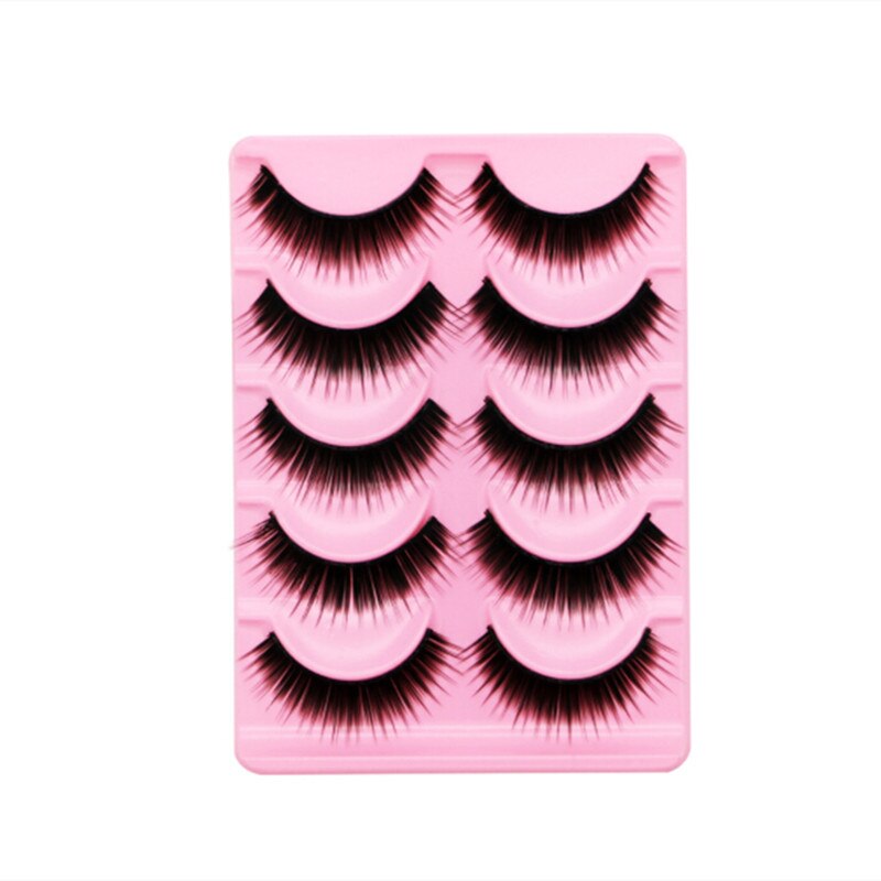 Purple False Eyelashes Colorful False Eyelashes Thick Thin Cross Section Purple False Eyelashes