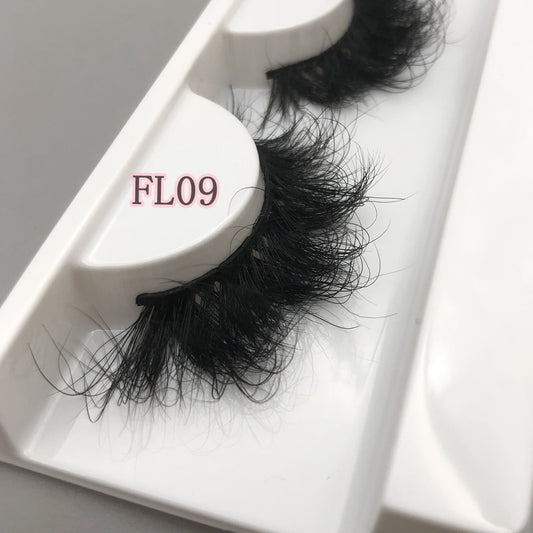 20-22mm Mink Lashes 3D Fluffy Cruelty free Natural Mink Lashes Cross Volume False Eyelashes Eyelash Extension