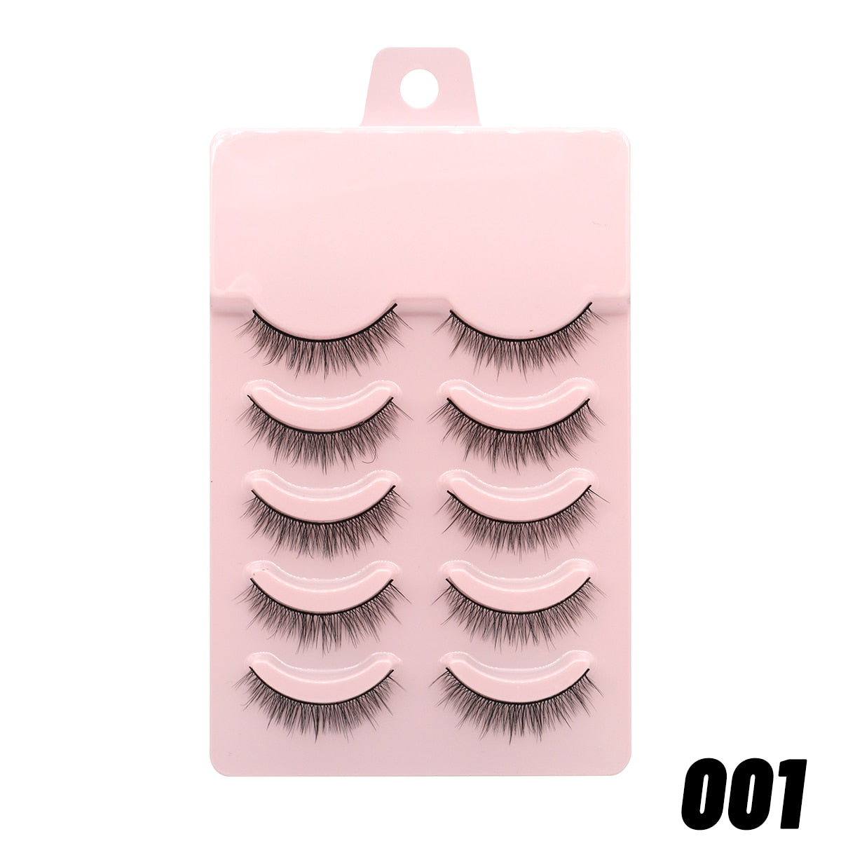 2/5 Pairs 3D Faux Mink Lashes Natural False Eyelashes Fluffy Soft Wispy Volume Cross Manga Lashes MaKeup