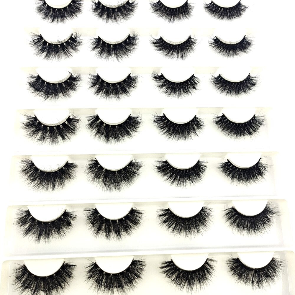 Eyelashes 14Pairs mix 5D Mink Lashes Natural False Eyelashes HandMade Eye Lashes 3D Mink Eyelashes