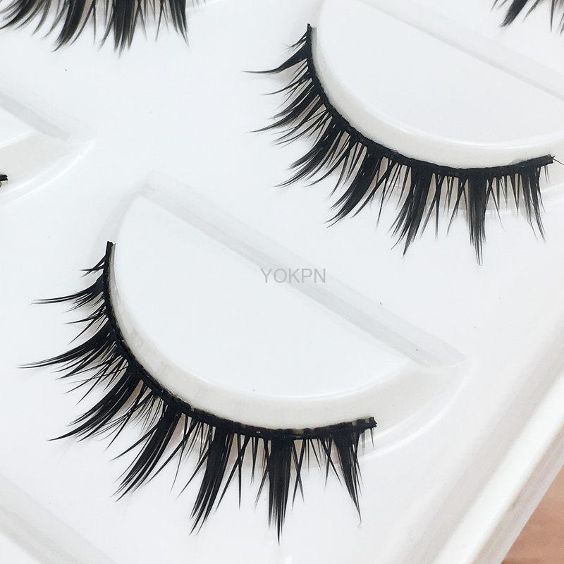 False Eyelashes Pointed Tail Cute Girl Barbie Makeup Without Makeup Fake Eyelashes Fairy Hair Short Cos Lashes