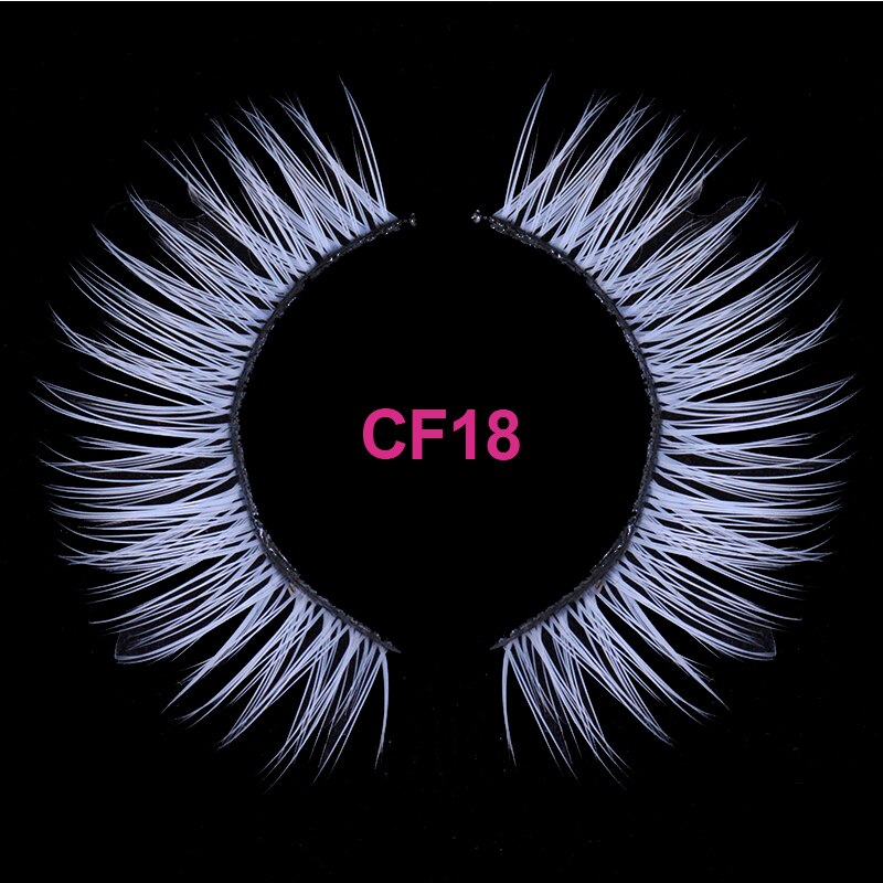 Red Blue Purple Pink Mix 3D Faux Mink Colored Eyelashes Ombre Vegan Strip Lashes Natural Dramatic Fluffy Colourful Cilias Party
