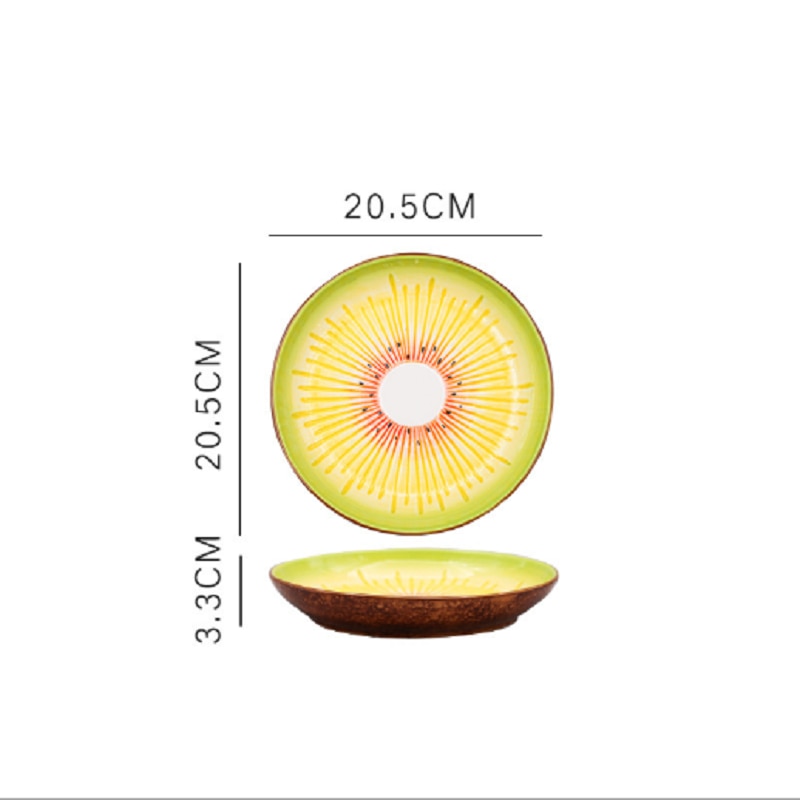 Fruit Shaped Ceramic Salad Plate Creative Cute Household Dishes Snack Dishes Withunfathomable Plate