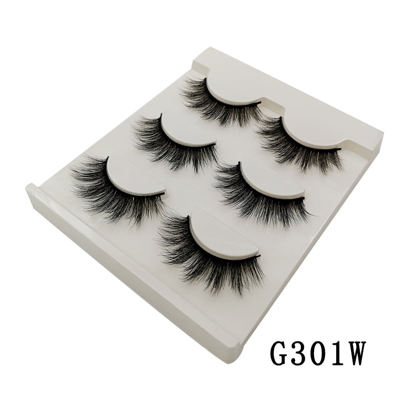 3/5/10 Pair 3D Mink Lashes Natural Eyelash Dramatic False Eyelashes Faux Cils Makeup Fake Eyelash Extension