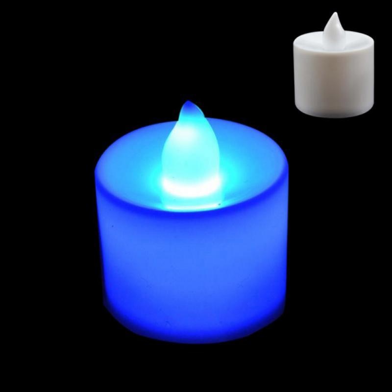 Flameless LED Lights Candles Battery Powered Coloful Flickering Romantic party Home Decor