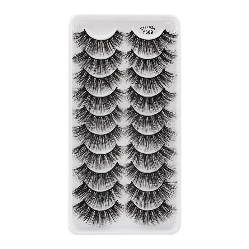 3/5/10 Pair 3D Mink Lashes Natural Eyelash Dramatic False Eyelashes Faux Cils Makeup Fake Eyelash Extension