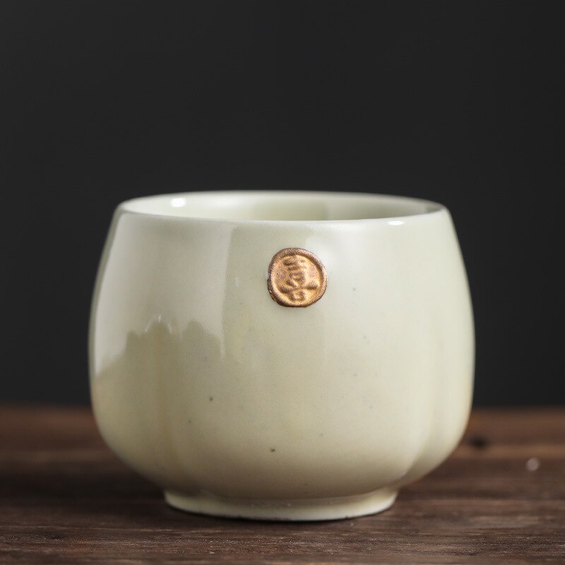 Japanese Style Kiln Baked Tea Cup Ceramic Kung Fu Tea Set Cup Master Cup Personal Cup 4 Cup Set Teacups Tea Cup Straine