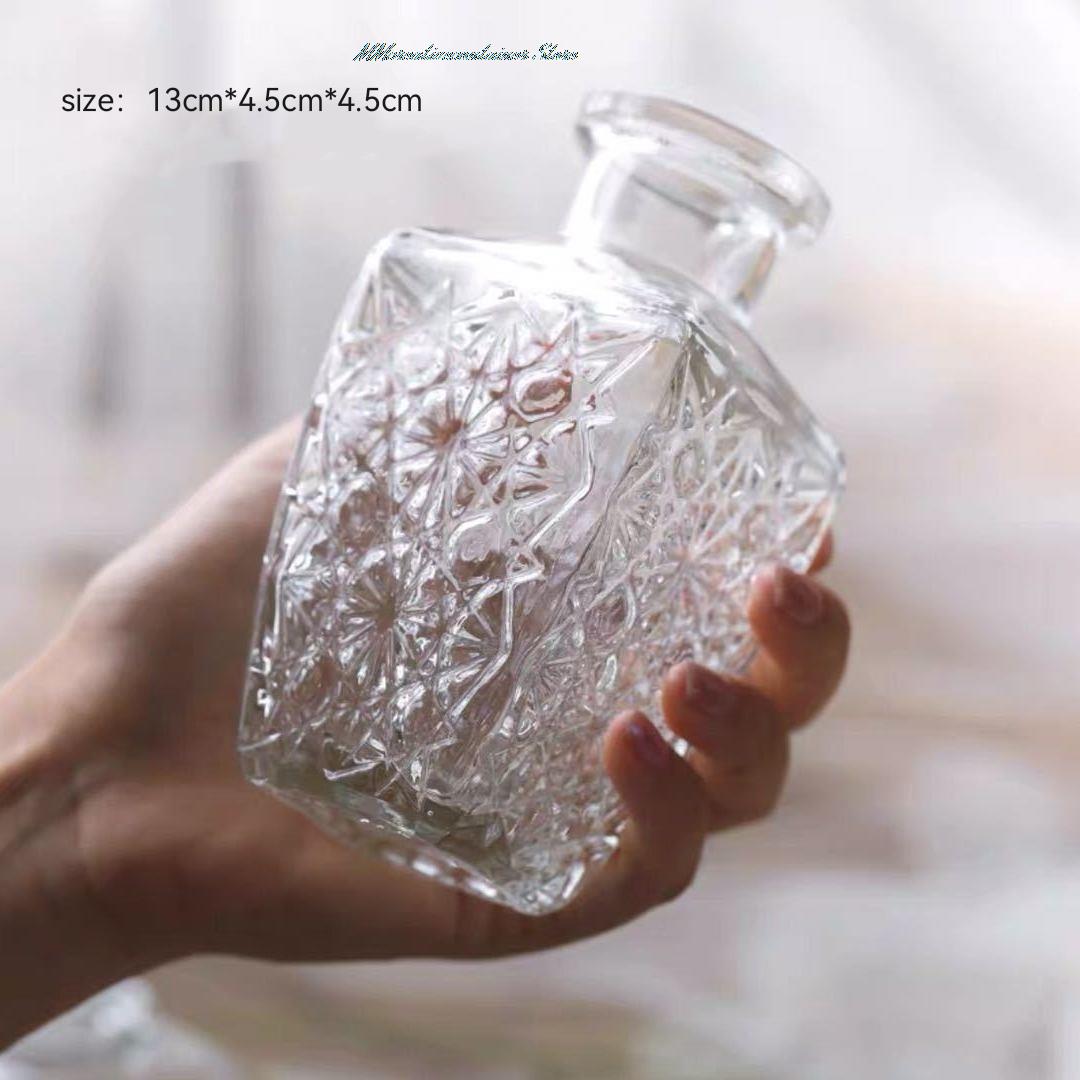 Simple Transparent Glass Small Vase Nordic Decoration Living Room Flower Home